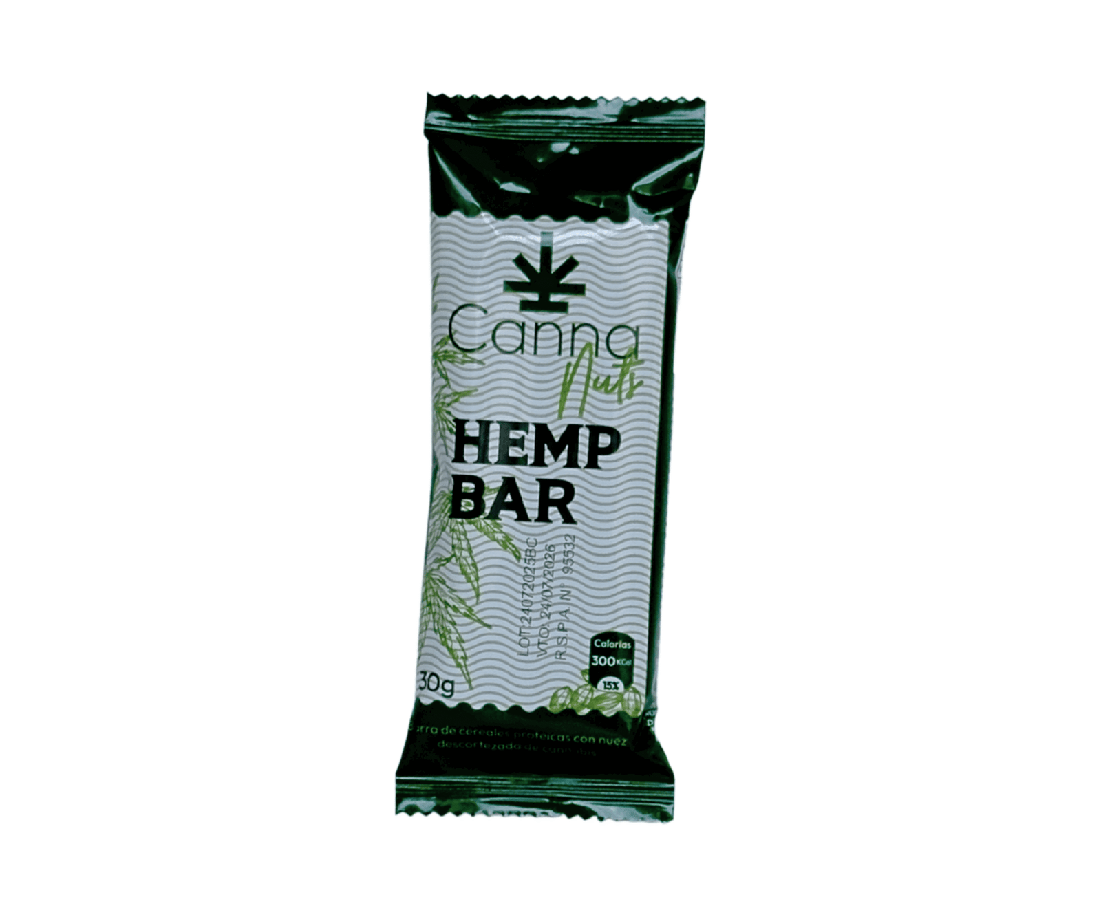 Barra Proteica de Cereales Hemp + Maní + Almendras + Nueces 30g